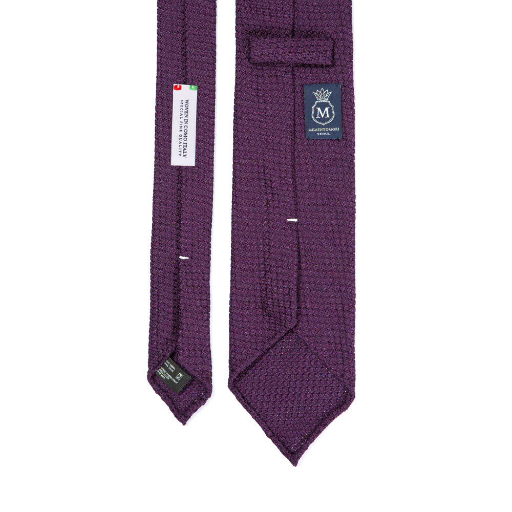 그로싸 그레나딘 보르도 실크 스포데라토 넥타이