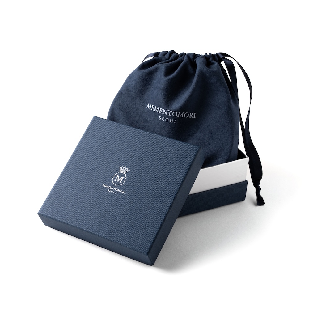 시모노 고다 블랙 그레인 카프 레더 브러쉬드 실버 벨트